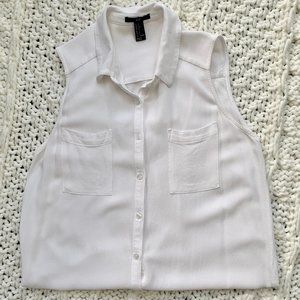 High Low Button Down w Back Cutout